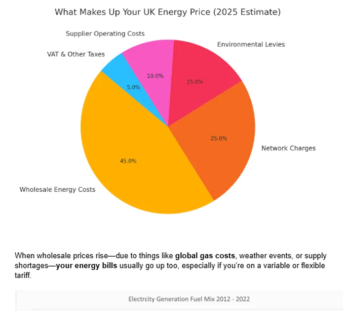 What Makes Up Your UK Energy Price (2025 Estimate)