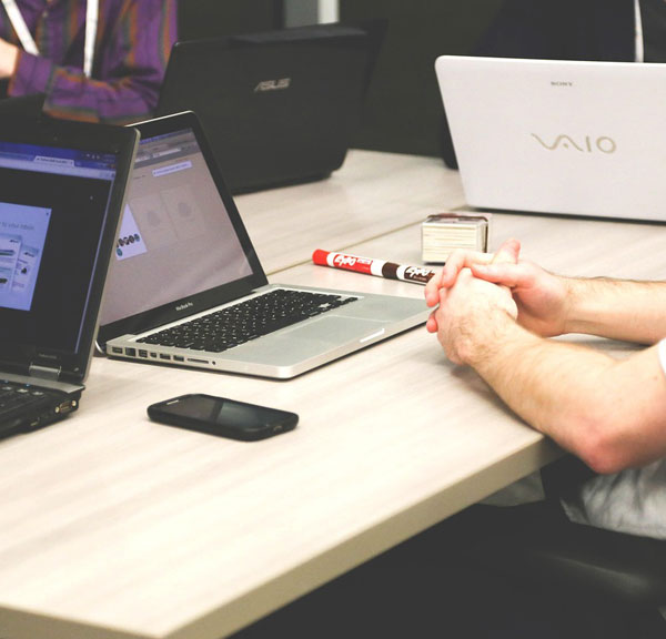 customer checking Utilityfix bill on desk